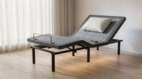 Adjustable Bed Frame Smart Bed Twin XL - Upholstered Bed Base with Massage, Wireless Remote, Ergonomic Foot&Head Incline, Zero Gravity, Dual USB Ports, under Bed Light, 3100 Series Grey — Lifestyle