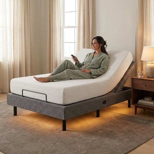 Adjustable Bed Frame Built for Ergonomic Comfort, Wireless Remote Control, Zero Gravity Position, Twin XL