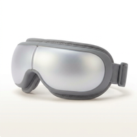 Grey Eye Massager, Heated Eye Mask for Migraines with Music, Smart Migraine Massager Reduce Dry Eyes Improve Sleep — Studio Shot