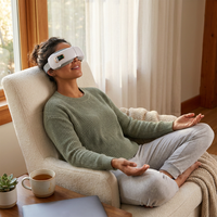 Smart Eye Massager 5 Modes Vibration Airbag Compress Eye Care Instrument Bluetooth Music Eye Massage Glasses Eye Relax Fatigue — Lifestyle