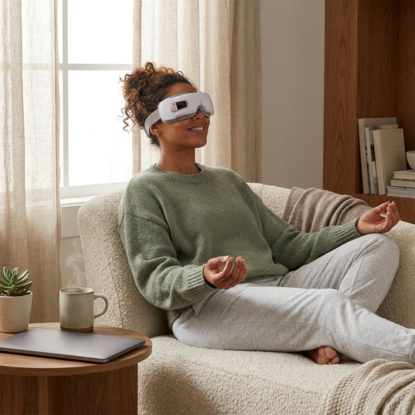 Eye Massager Designed for Daily Relaxation, 5 Modes Vibration, Airbag Compression, Bluetooth Music, Heat Therapy
